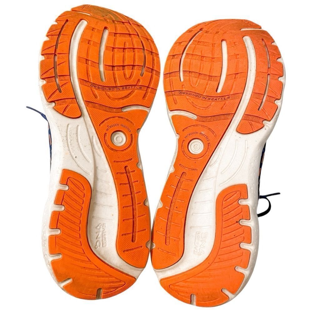 Brooks Glycerin 20 Running Shoes Blue Orange 11 - Picture 4 of 9